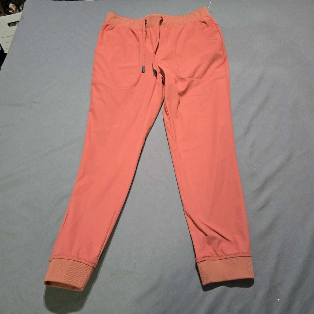 VRST Joggers Men Medium Salmon Pink Activewear Stretch Pants